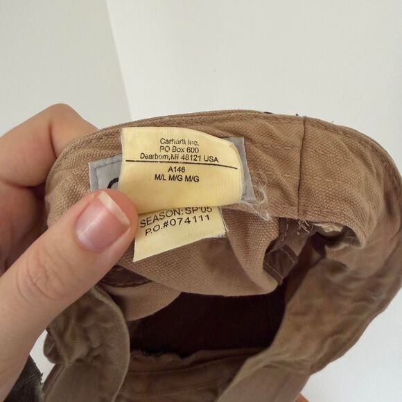 Carhartt Men's Tan Cream Hat cap - Picture 6 of 6